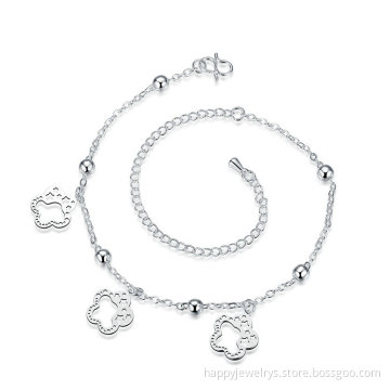 Jenia Fashion Jewelry Adjustable Flower Pendant Anklets For Women